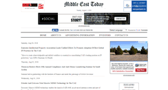 Desktop Screenshot of middleeasttoday.net